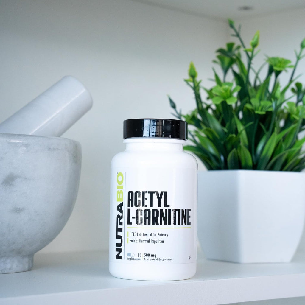 NutraBio Acetyl L-Carnitine Supplement 90 Capsules
